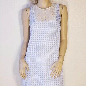 Women's Dress Blue and White Zip Back Size 2
